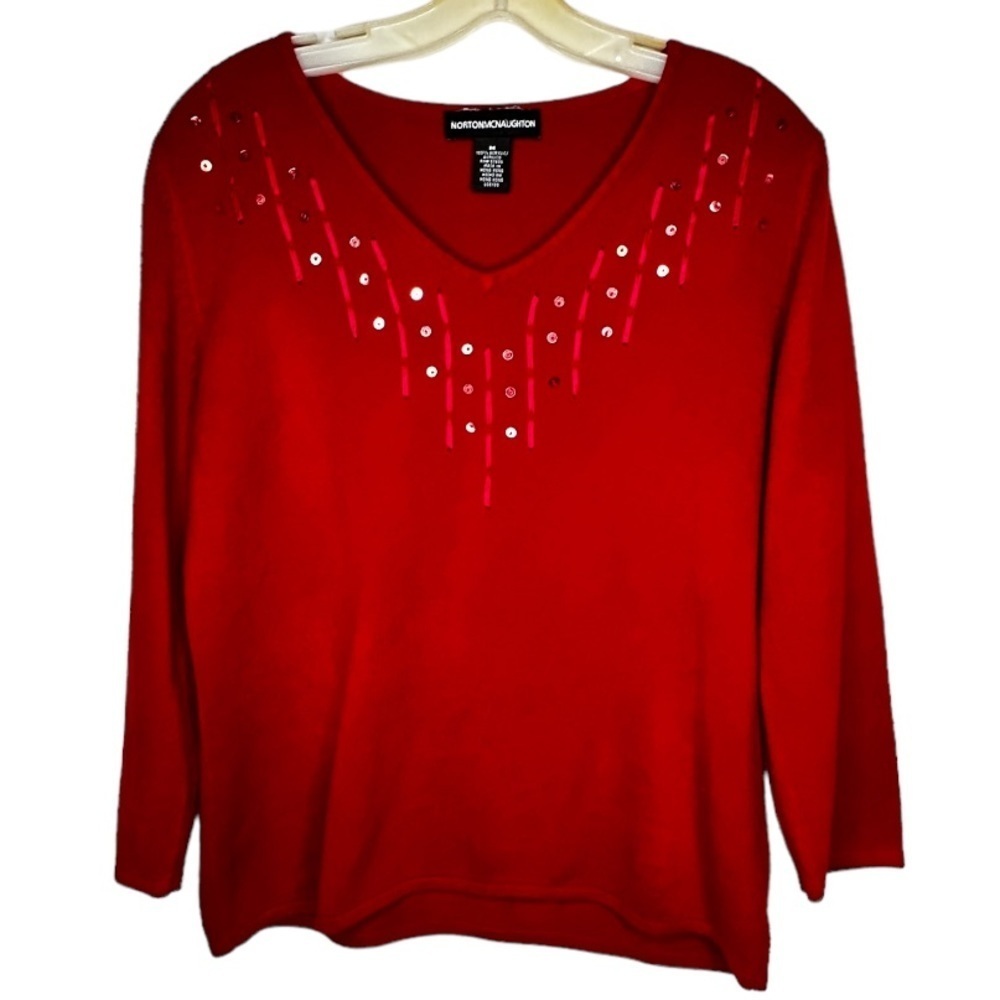 Norton McNaughton Red Sweater